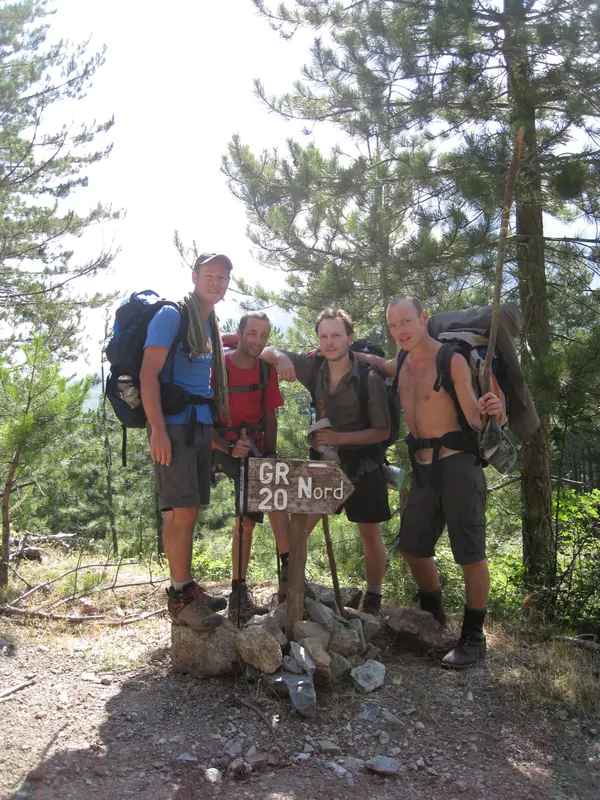Au panneau GR 20 Nord