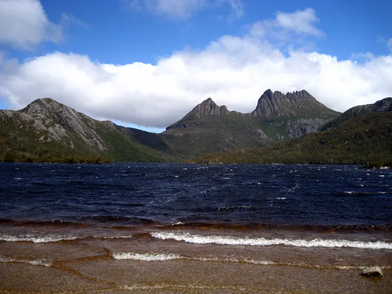 Le Cradle Mountain, côté lac